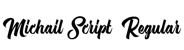 Michail Script  Regular  नि: शुल्क फ़ॉन्ट्स डाउनलोड