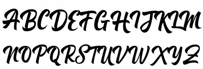 Michail Script Regular Schriftart Groß