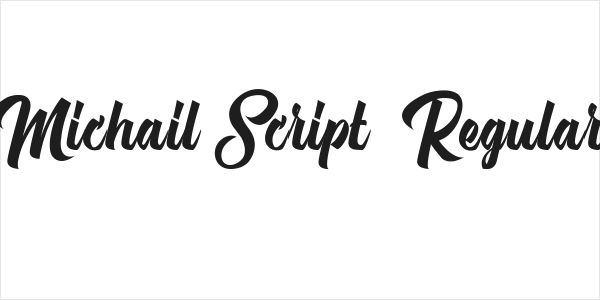 Michail Script  Regular Logo