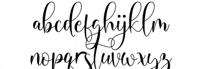 Michalina फ़ॉन्ट लोअरकेस