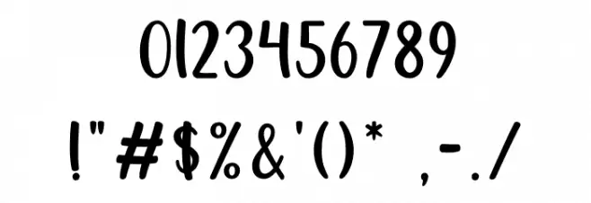 Michella Garden Font OTHER CHARS