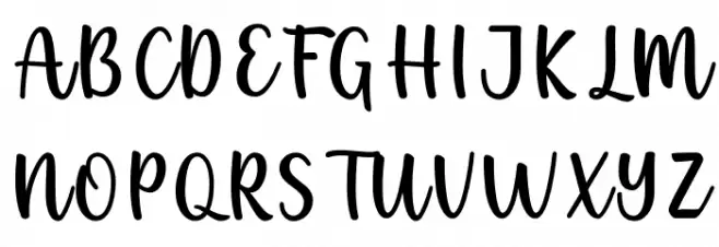 Michella Garden Font UPPERCASE