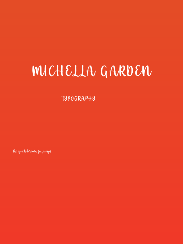 Michella Garden Poster
