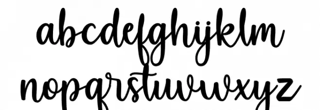 Michella Garden फ़ॉन्ट लोअरकेस