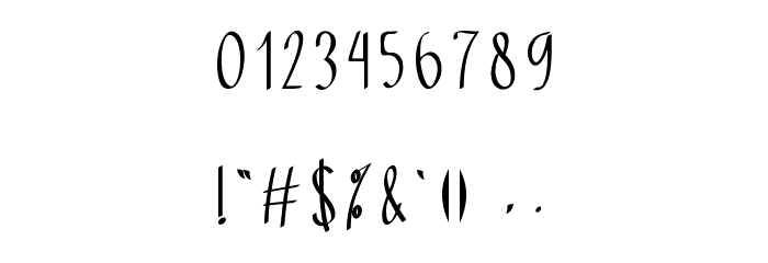 Michelle Fellicia フォント その他の文字