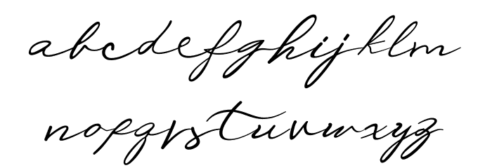 Michelle Fellicia Font LOWERCASE