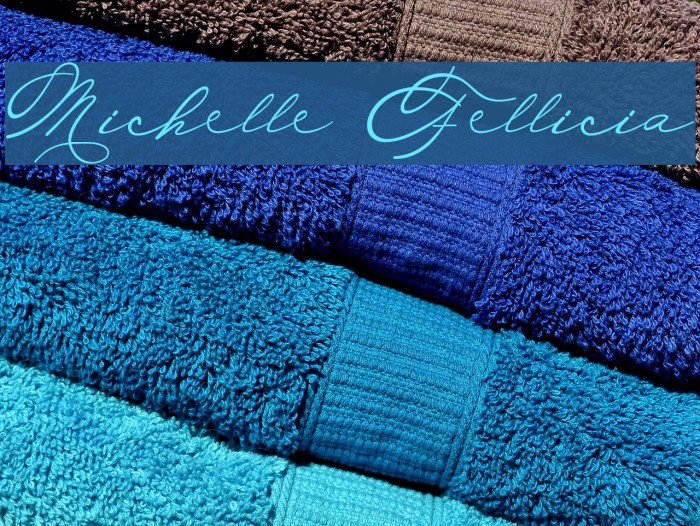 Michelle Fellicia フォント examples