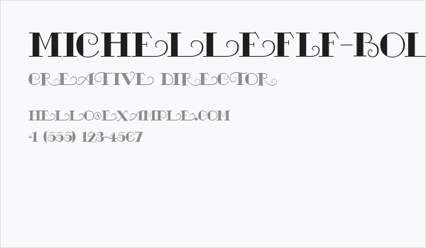 MichelleFLF-Bold Business Card