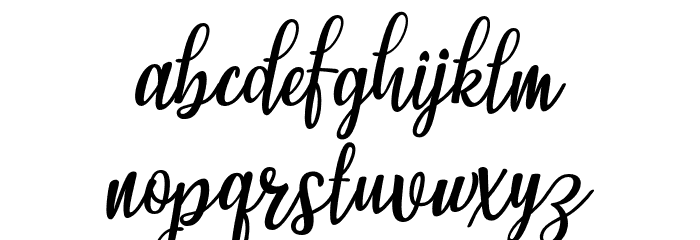 MichelleStineScript Font LOWERCASE
