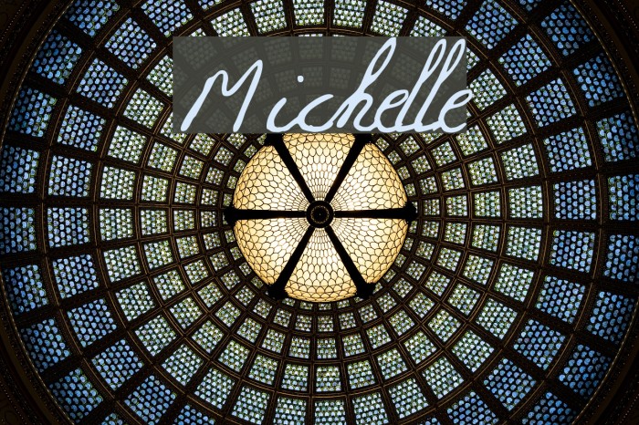 Michelle フォント examples