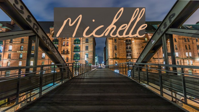 Michelle フォント examples