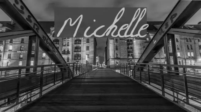 Michelle フォント examples