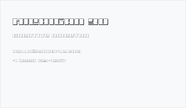 Michigan 3D Business Card