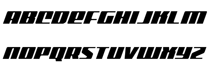 Michigan Condensed Italic Font LOWERCASE
