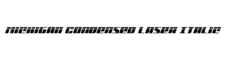 Michigan Condensed Laser Italic  font caratteri gratis