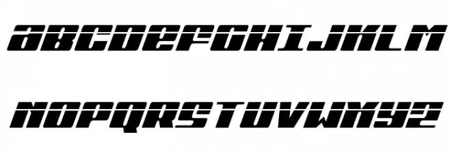 Michigan Condensed Laser Italic Шрифта ВЕРХНИЙ