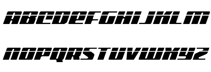 Michigan Condensed Laser Italic Font LOWERCASE