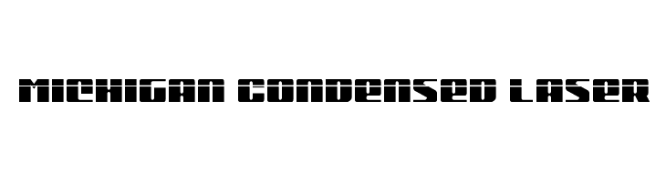 Michigan Condensed Laser  font caratteri gratis