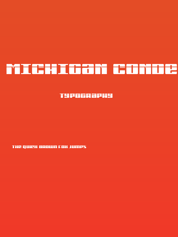 Michigan Condensed Laser Poster