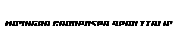 Michigan Condensed Semi-Italic  Free Fonts Download