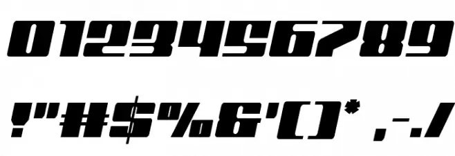 Michigan Condensed Semi-Italic Font OTHER CHARS