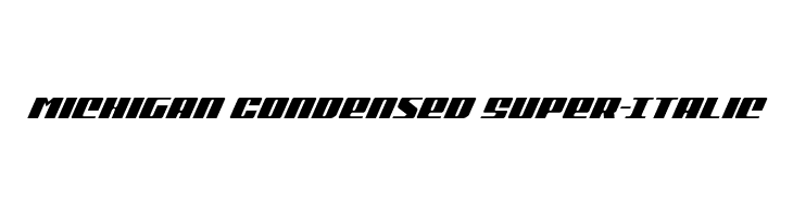 Michigan Condensed Super-Italic  免费字体下载