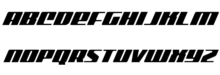Michigan Condensed Super-Italic Font LOWERCASE