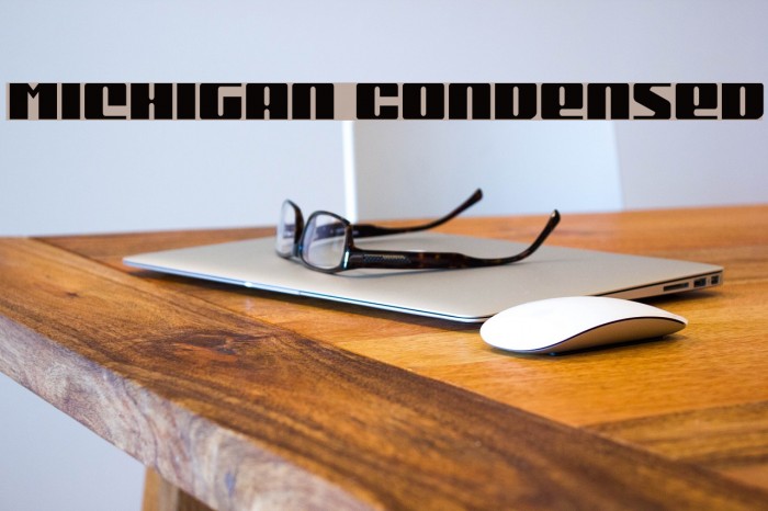 Michigan Condensed Font examples