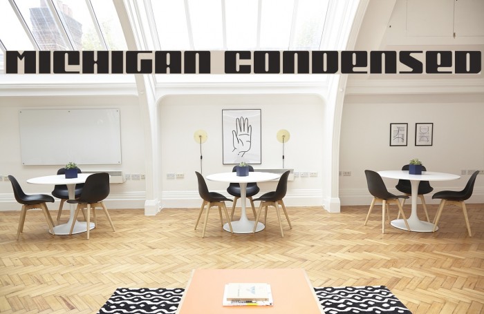 Michigan Condensed Font examples