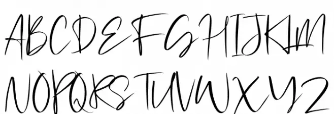 Michigan Custom Schriftart Groß