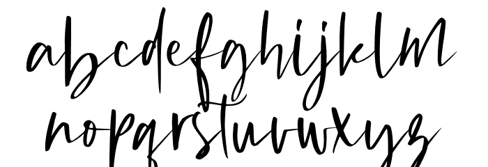 Michigan Custom Font LOWERCASE