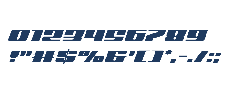 Michigan Expanded Italic Other Characters