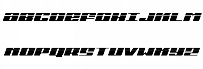 Michigan Expanded Laser Italic Fuentes MAYÚSCULAS