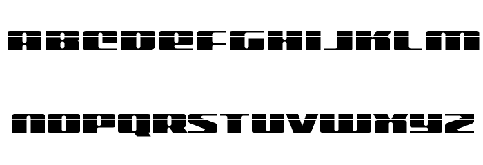 Michigan Expanded Laser Font LOWERCASE