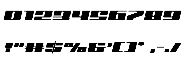 Michigan Expanded Semi-Italic Font OTHER CHARS