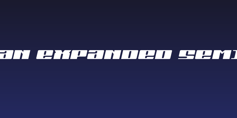 Michigan Expanded Semi-Italic Social Header