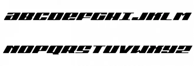 Michigan Expanded Super-Italic Schriftart Groß