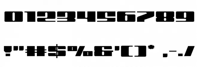 Michigan Expanded Font OTHER CHARS