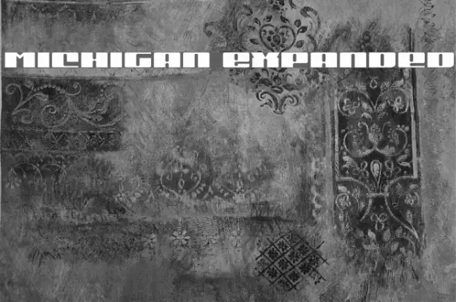 Michigan Expanded Font examples