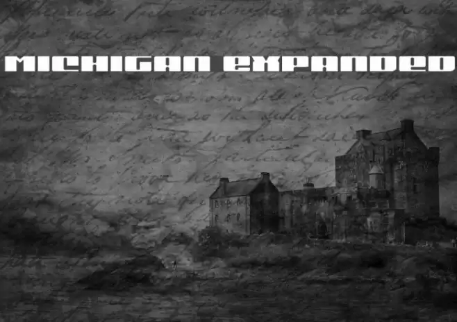Michigan Expanded Font examples