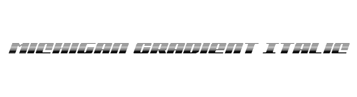 Michigan Gradient Italic  Fuentes Gratis Descargar