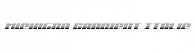 Michigan Gradient Italic  les polices de caractères gratuit tlcharger