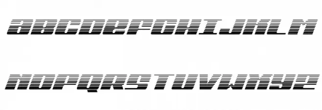 Michigan Gradient Italic Fonte MAIÚSCULAS