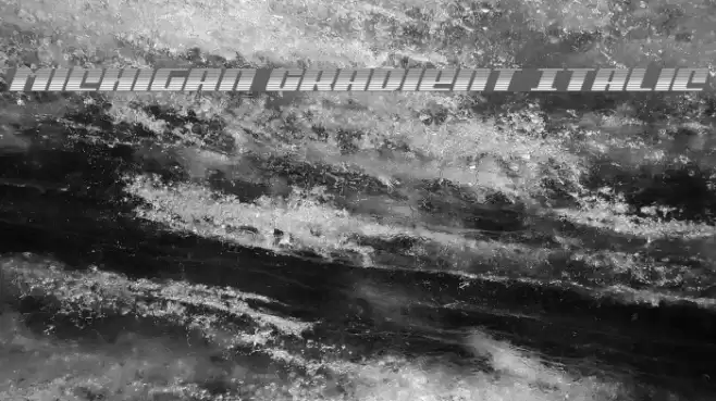 Michigan Gradient Italic Font examples