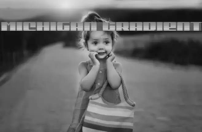 Michigan Gradient Font examples