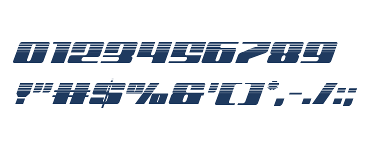 Michigan Halftone Italic Other Characters