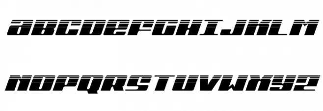 Michigan Halftone Italic Polices MAJUSCULES