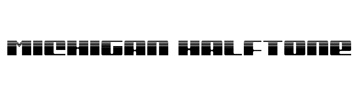Michigan Halftone  Free Fonts Download