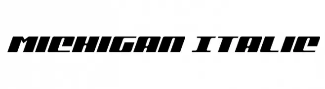Michigan Italic  Descarca Fonturi Gratis
