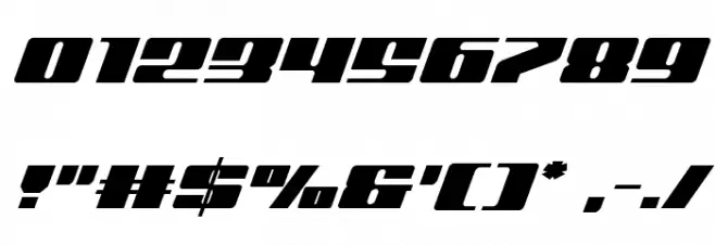 Michigan Italic Font OTHER CHARS